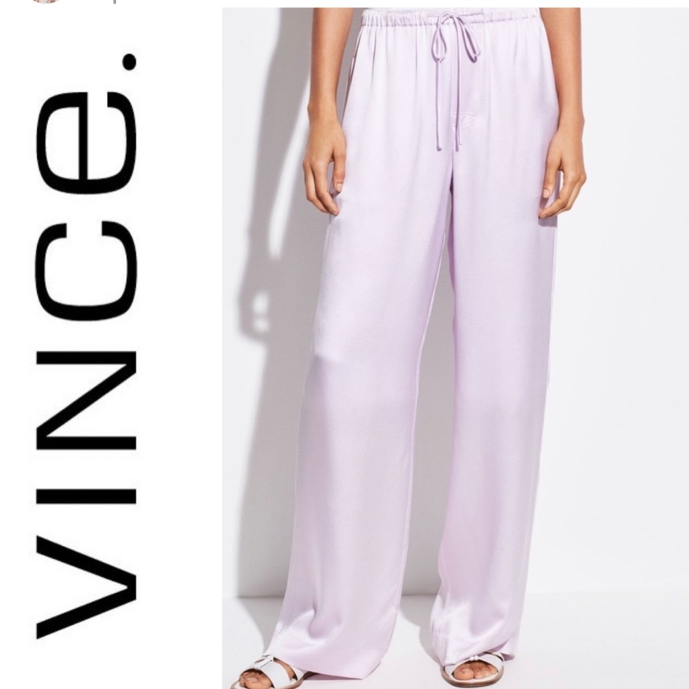 💜NWT VINCE Lavender Silk Pants